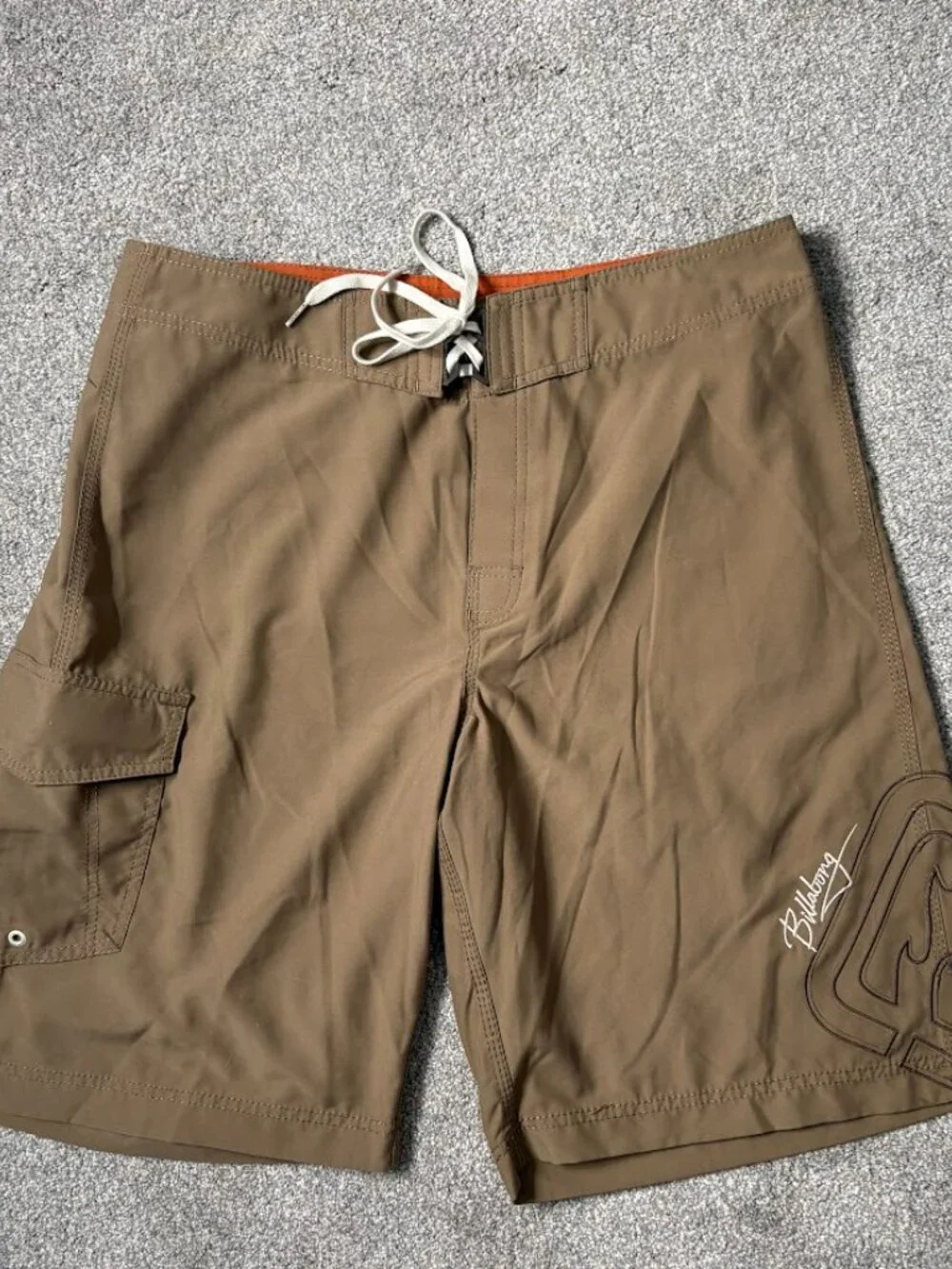 New Vintage Y2K Brown Billabong Men’s Size 36 Board Shorts Surf Swim Trunks